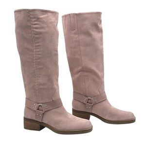 Lucky Brand Kujon Knee High Embroidered Boots Size 9.5